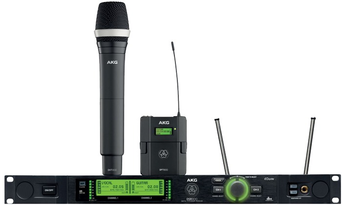 AKG DSR800 draadloos systeem AKG draadloos microfoon systeem